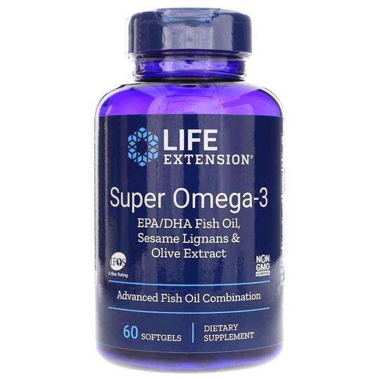 Super Omega-3 EPA/DHA with Sesame Lignans & Olive Extra, LFE